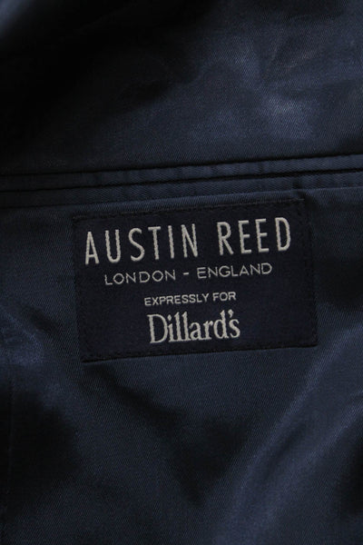 Austin Reed Mens Striped Blue Blazer Size 42
