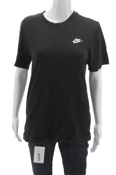 Nike Womens Basic Cotton Short Sleeve T-Shirt Black Size S