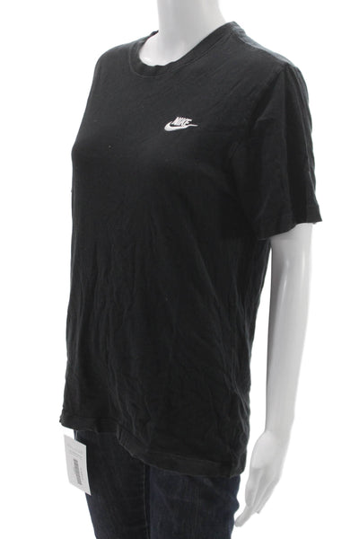 Nike Womens Basic Cotton Short Sleeve T-Shirt Black Size S