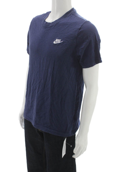 Nike Mens Basic Blue 100% Cotton Crew Neck T-Shirt Size M