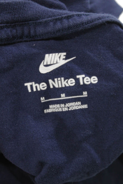 Nike Mens Basic Blue 100% Cotton Crew Neck T-Shirt Size M