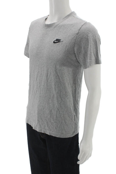 Nike Mens Basic Gray Crew Neck Short Sleeve Cotton T-Shirt Size S