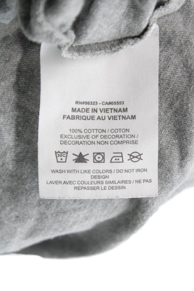 Nike Mens Basic Gray Crew Neck Short Sleeve Cotton T-Shirt Size S
