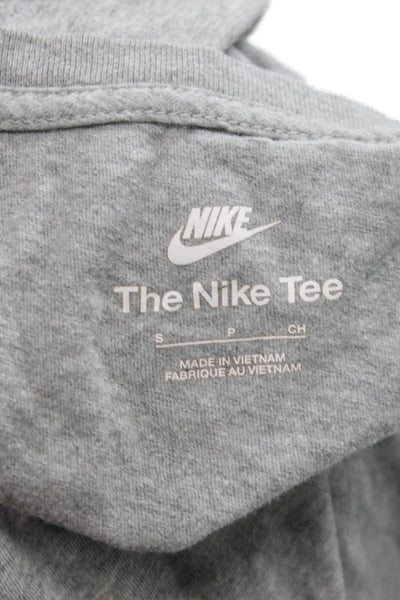 Nike Mens Basic Gray Crew Neck Short Sleeve Cotton T-Shirt Size S