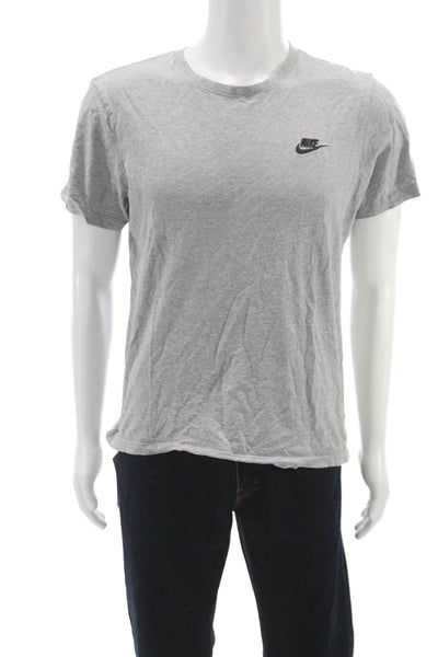 Nike Mens Basic Gray Cotton Short Sleeve T-Shirt Size S