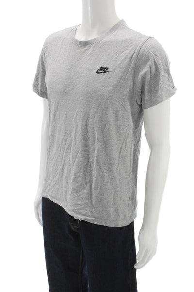 Nike Mens Basic Gray Cotton Short Sleeve T-Shirt Size S