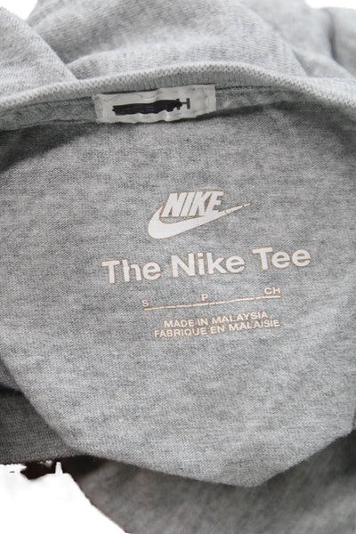 Nike Mens Basic Gray Cotton Short Sleeve T-Shirt Size S