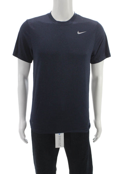 Nike Mens Basic Blue Crew Neck Short Sleeve T-Shirt Size S
