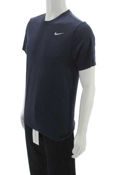 Nike Mens Basic Blue Crew Neck Short Sleeve T-Shirt Size S