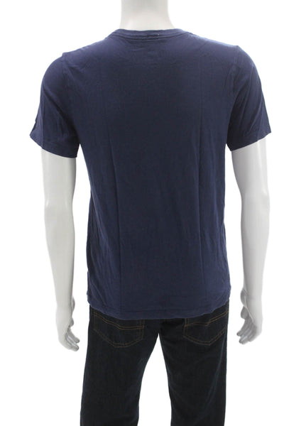 Nike Mens Basic Blue Cotton Crew Neck Short Sleeve T-Shirt Size S