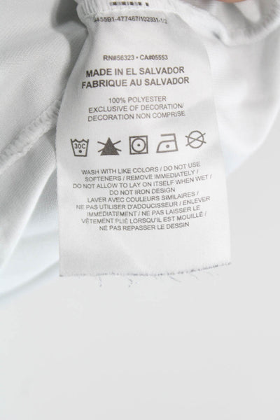 Nike Mens White Basic T-Shirt Crew Neck Polyester Size S
