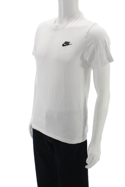 Nike Mens Basic Cotton White Crew Neck T-Shirt Short Sleeve Size S