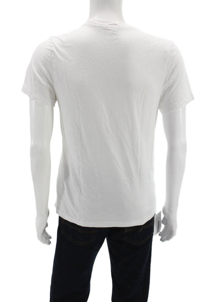 Nike Mens Basic Cotton White Crew Neck T-Shirt Short Sleeve Size S