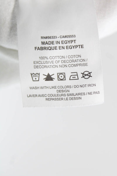 Nike Mens White Graphic T-Shirt Cotton Short Sleeve Round Neck Size S