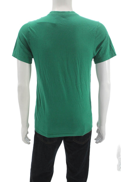 Nike Mens Basic Green Cotton Crew Neck Short Sleeve T-Shirt Size S