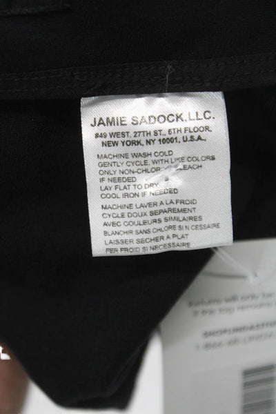 Jamie Sadock Womens Mini Skirt Black Rayon Zip Closure Size 10