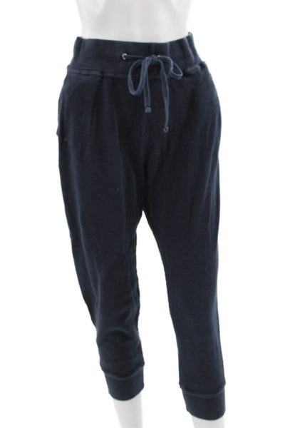 Standard James Perse Women Jogger Drawstring Blue 100% Cotton Size 2