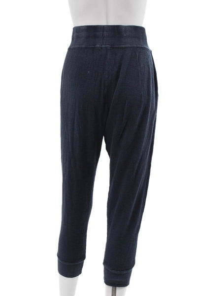 Standard James Perse Women Jogger Drawstring Blue 100% Cotton Size 2