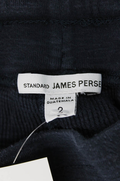 Standard James Perse Women Jogger Drawstring Blue 100% Cotton Size 2