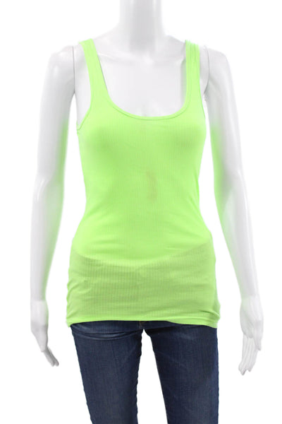 Michael Stars Womens Green Tank Scoop Neck Sleeveless Size One Size