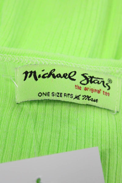 Michael Stars Womens Green Tank Scoop Neck Sleeveless Size One Size