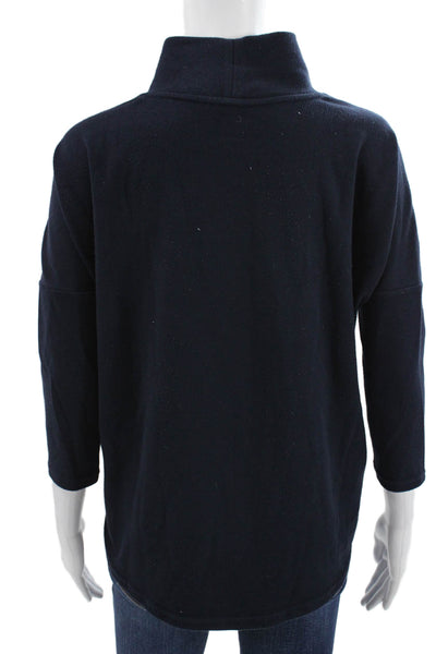 Tuckernuck Womens Basic Modal Colorblock Mock Neck 3/4 Sleeve T-Shirt Size XS