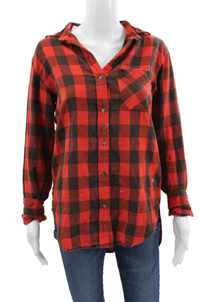 Denim & Supply By Ralph Lauren Women Plaid Button-Up Cotton Long Sleeve Size S