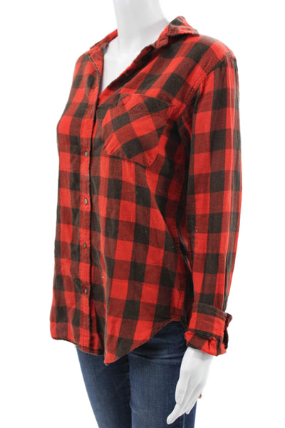 Denim & Supply By Ralph Lauren Women Plaid Button-Up Cotton Long Sleeve Size S