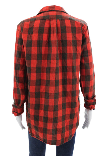 Denim & Supply By Ralph Lauren Women Plaid Button-Up Cotton Long Sleeve Size S