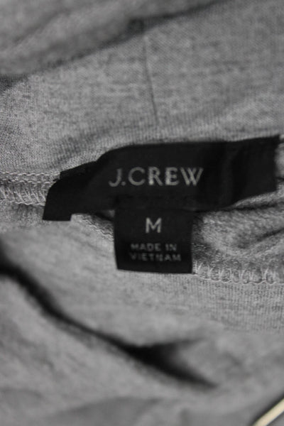 J Crew Women Gray Cowl Neck Pullover Sweatshirt Modal Long Sleeve Size S