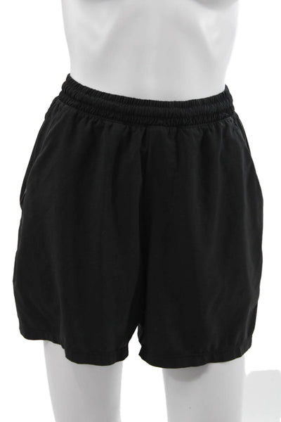 Lululemon Women Athletic Black Polyester Shorts Size 4