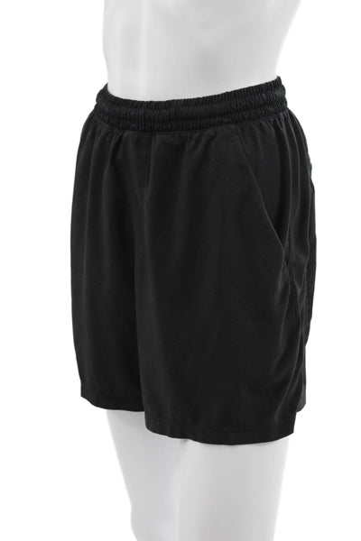 Lululemon Women Athletic Black Polyester Shorts Size 4