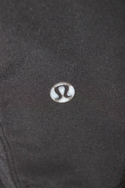 Lululemon Women Athletic Black Polyester Shorts Size 4