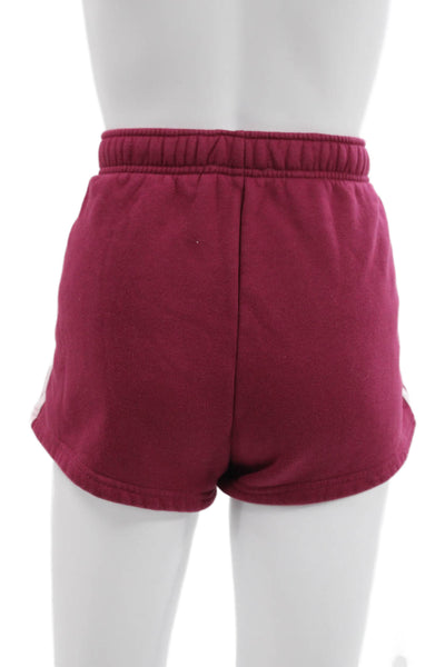 White Fox Womens Sweat Striped Cotton Shorts Size S