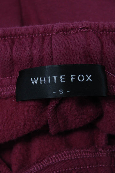 White Fox Womens Sweat Striped Cotton Shorts Size S