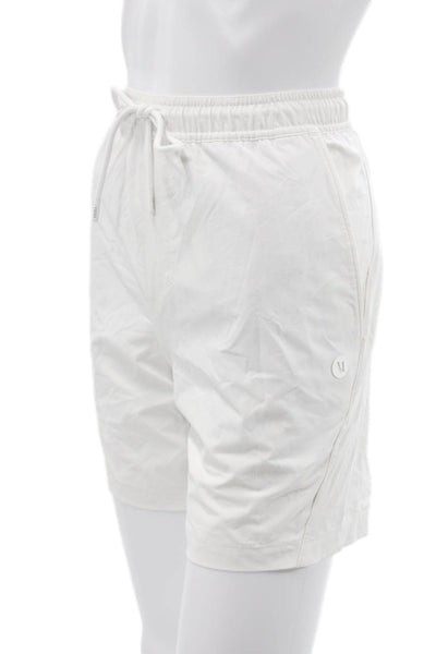 Vuori Mens Athletic Shorts White Drawstring Size S