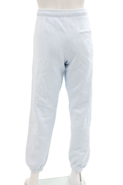 Eric Emanuel Unisex Adults Jogger Pants Blue 100% Cotton Drawstring Size XL