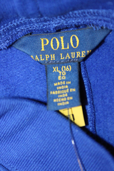 Polo Ralph Lauren Boys Logo Knit Sweater Sweatpants Set Blue Size XL 16