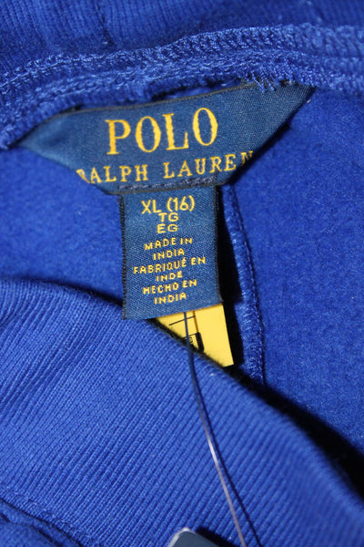 Polo Ralph Lauren Boys Logo Knit Sweater Sweatpants Set Blue Size XL 16