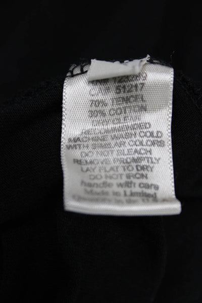 Michael Lauren Women Black Tencel Tank Dress Round Neck Short Size XS