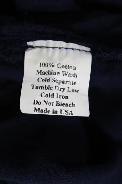 Everyday Ritual Women Shirt Dress Blue Cotton V-Neck 3/4 Sleeve Button Size XS