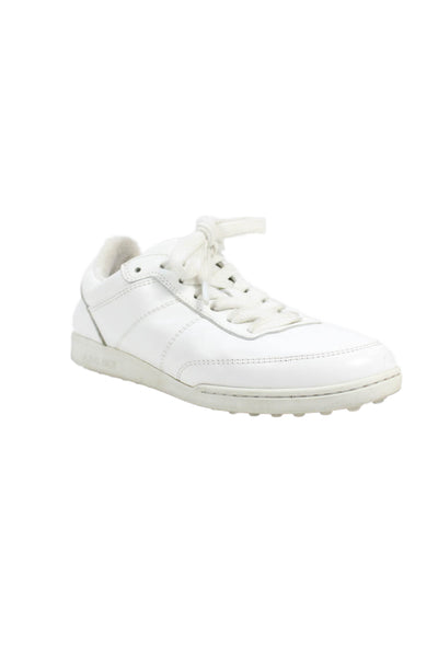 A.P.C. Womens Leather Low Top Sneakers White Size 36 6