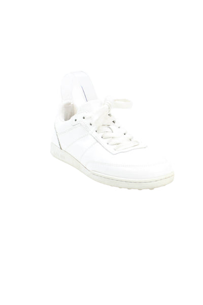 A.P.C. Womens Leather Low Top Sneakers White Size 36 6