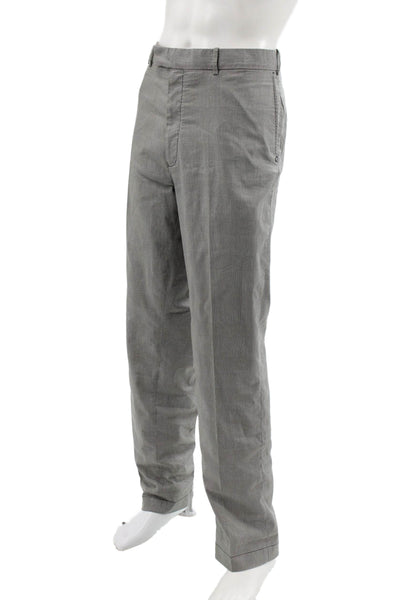 RLX Ralph Lauren Mens Gray Plaid Cotton Dress Pants Size 38