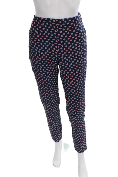 RLX Ralph Lauren Womens Ankle Pants Blue Floral Polyester Zip Spring Size 6P