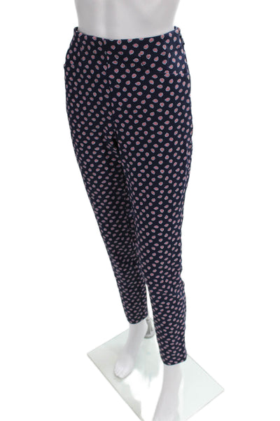 RLX Ralph Lauren Womens Ankle Pants Blue Floral Polyester Zip Spring Size 6P