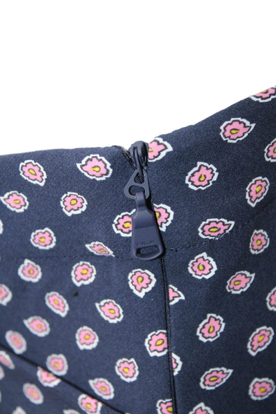 RLX Ralph Lauren Womens Ankle Pants Blue Floral Polyester Zip Spring Size 6P