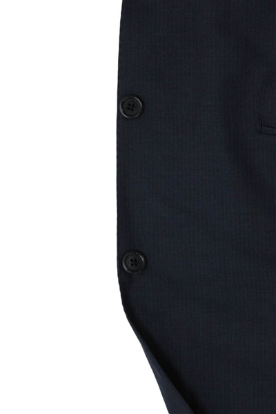 Ermenegildo Zegna Men's Blue Wool Herringbone Blazer Button Size 42