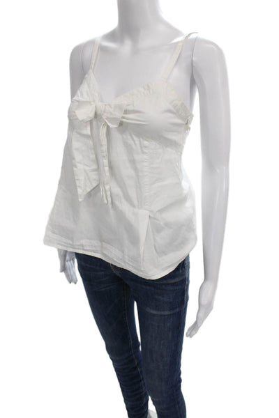Marc By Marc Jacobs Women White Sweetheart Camisole Cotton Blend Size 2
