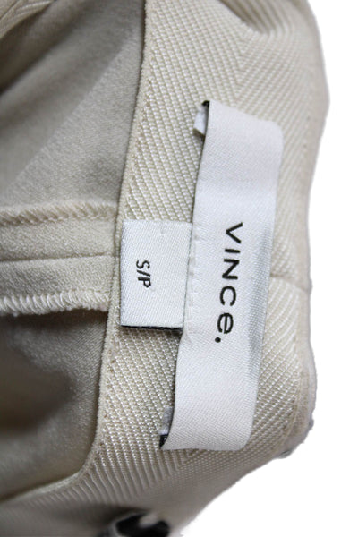 Vince Womens Dress Pants Beige Pull On Petite Size S